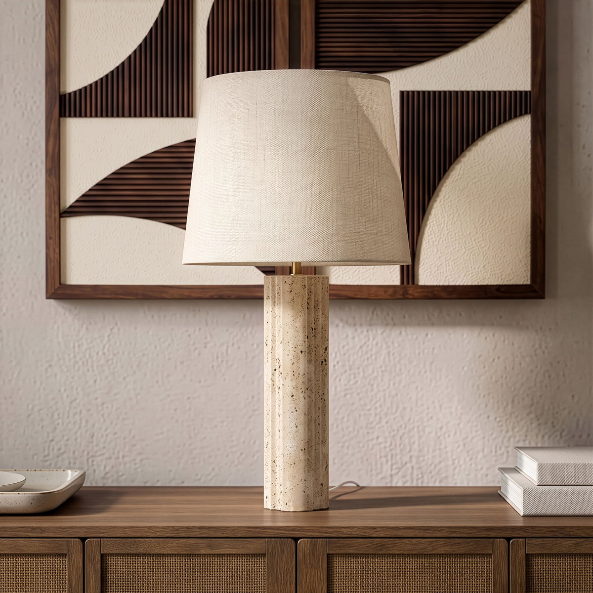 Orison - Linen Textured Fabric Table Lamp
