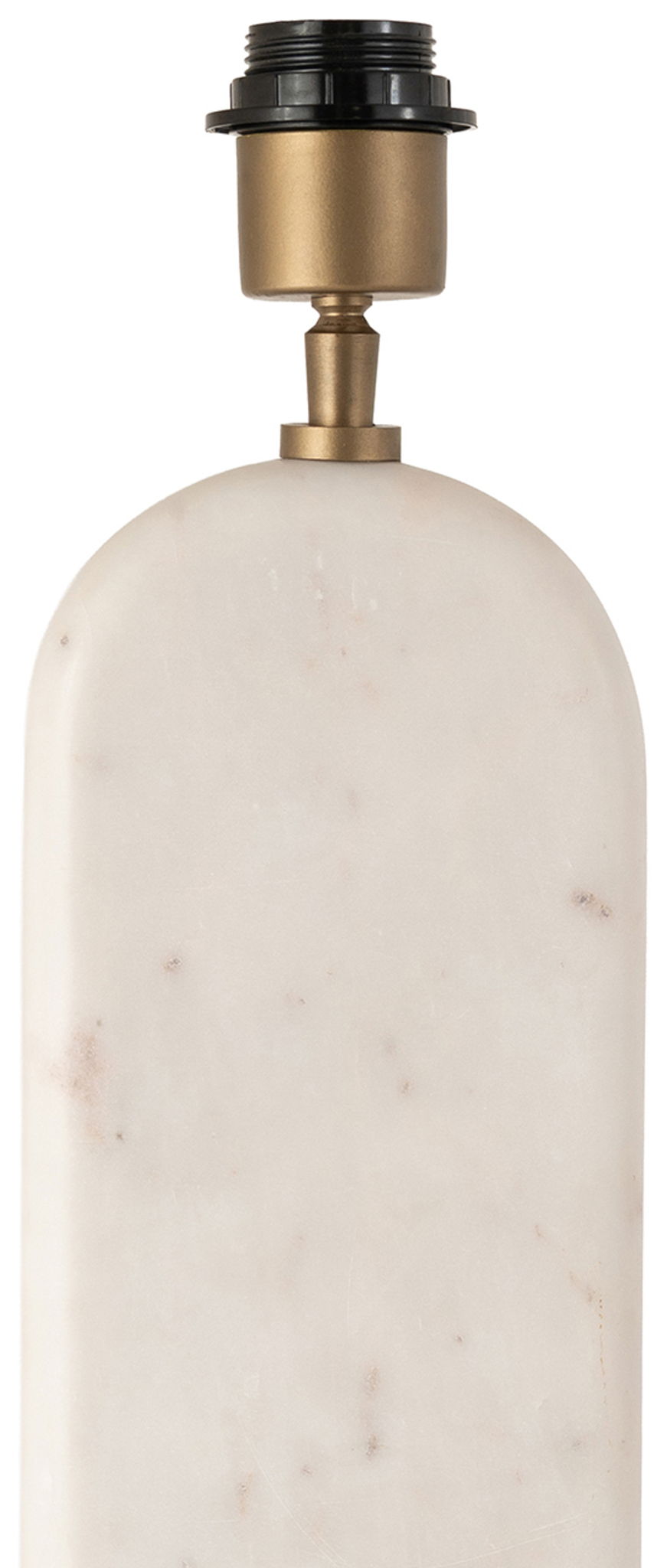 Solis - Genuine Marble And Mango Wood Base With Linen Textured Fabric Shade Table Lamp