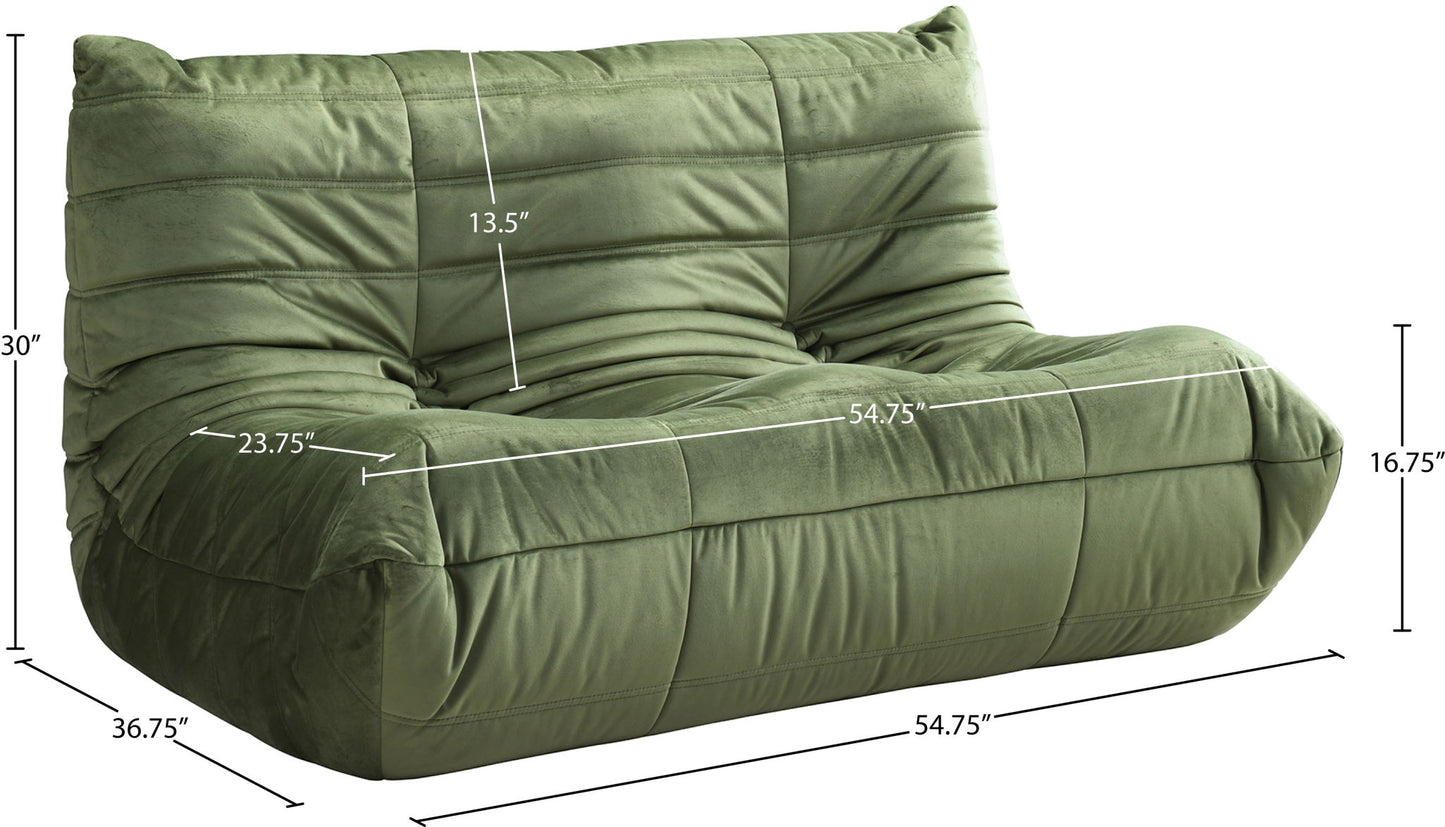 Relax - Velvet 54.75" Upholstered Loveseat