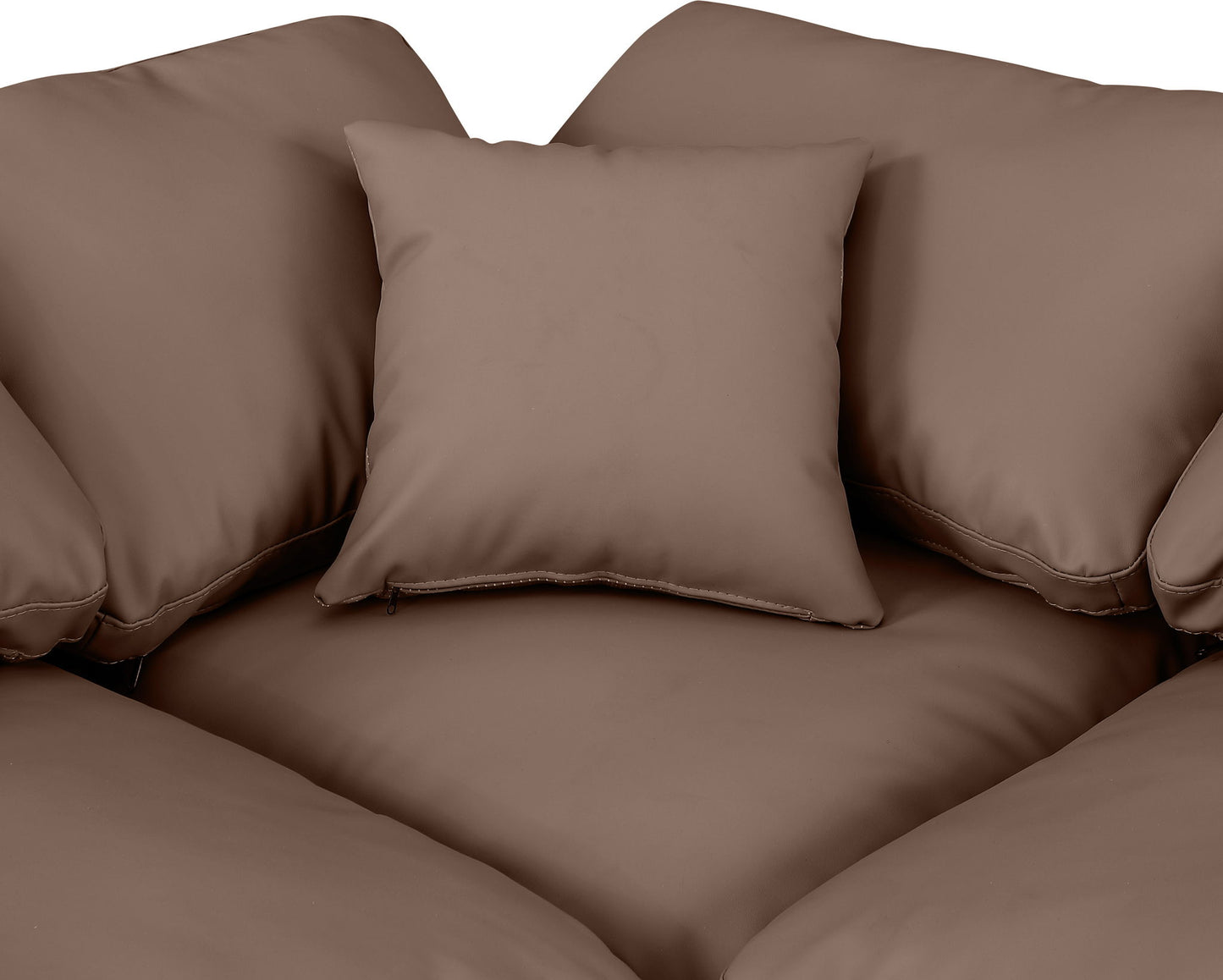Indulge - Faux Leather 8 Piece Modular Sectional