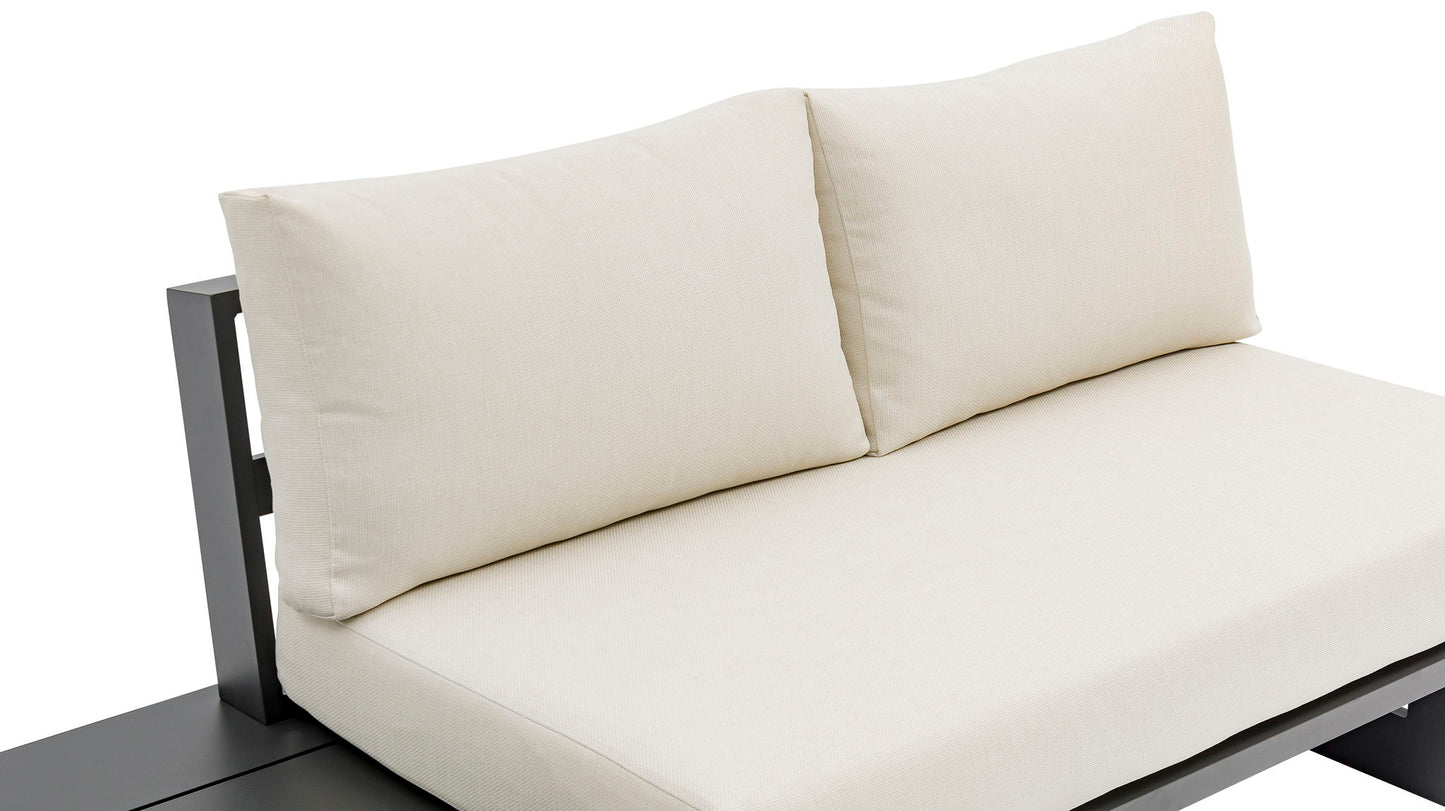 Maldives - Water Resistant Outdoor Patio Sectional With Gray Frame