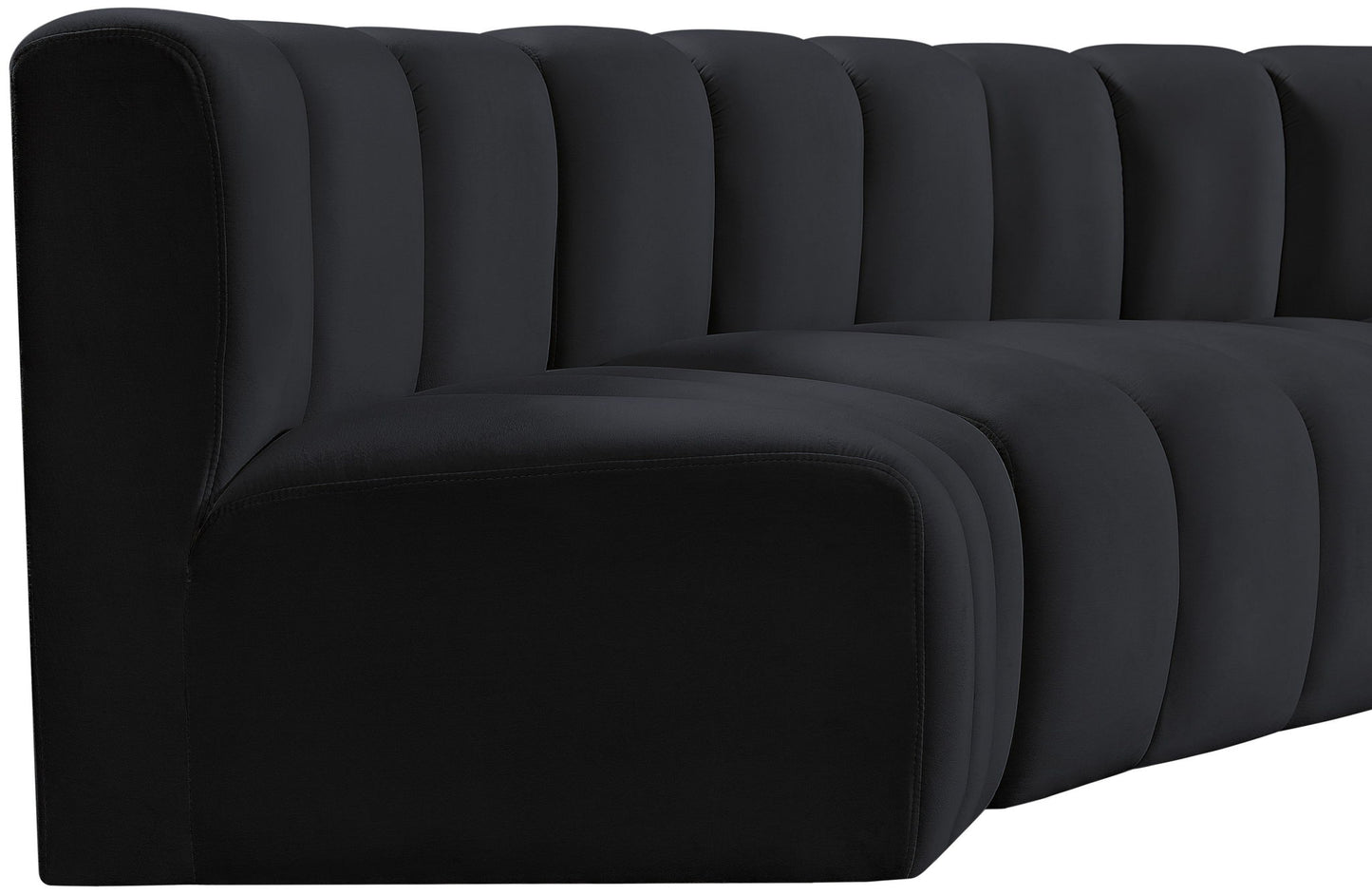 Arc - Velvet 4 Piece Corner Modular Sofa