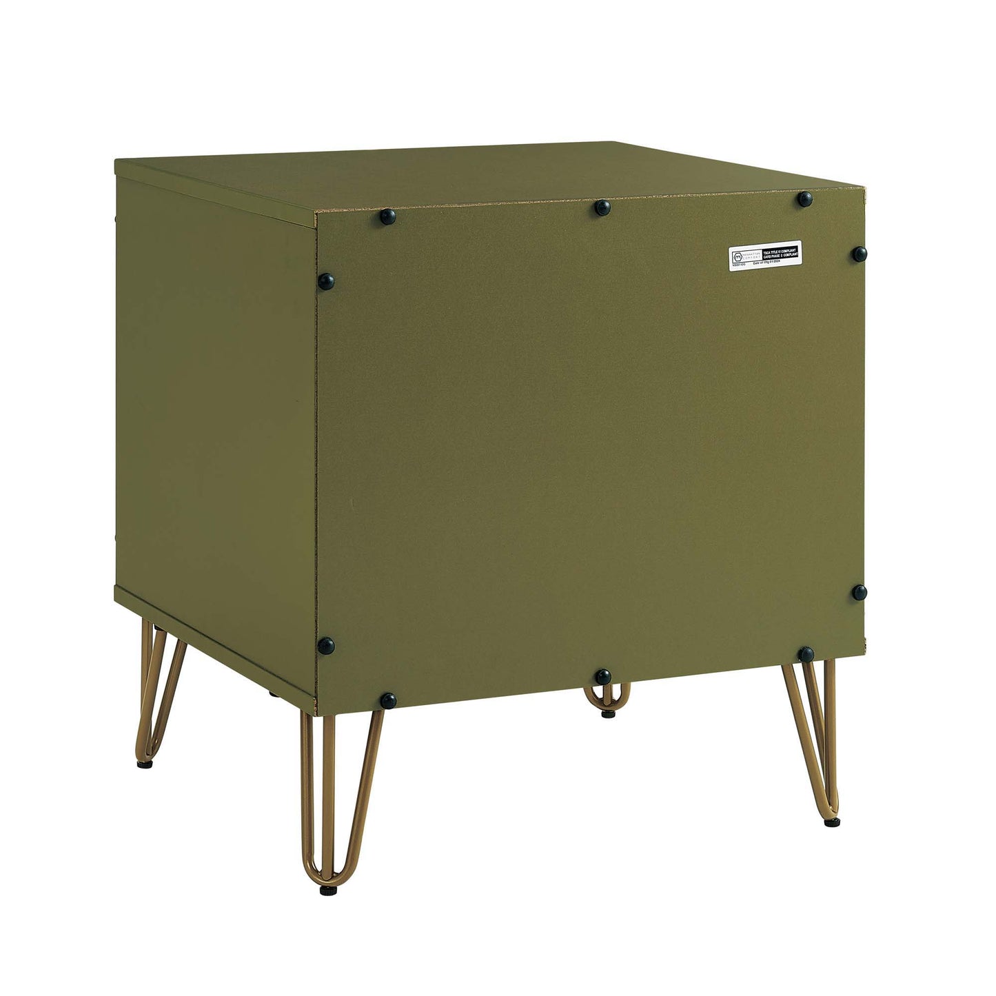 Manhattan Dumbo - Fluted 2-Drawer Nightstand