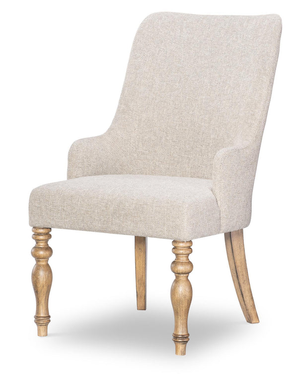 Vintage Market - Upholstered Arm Chair (Set of 2) - Barnwood Oak