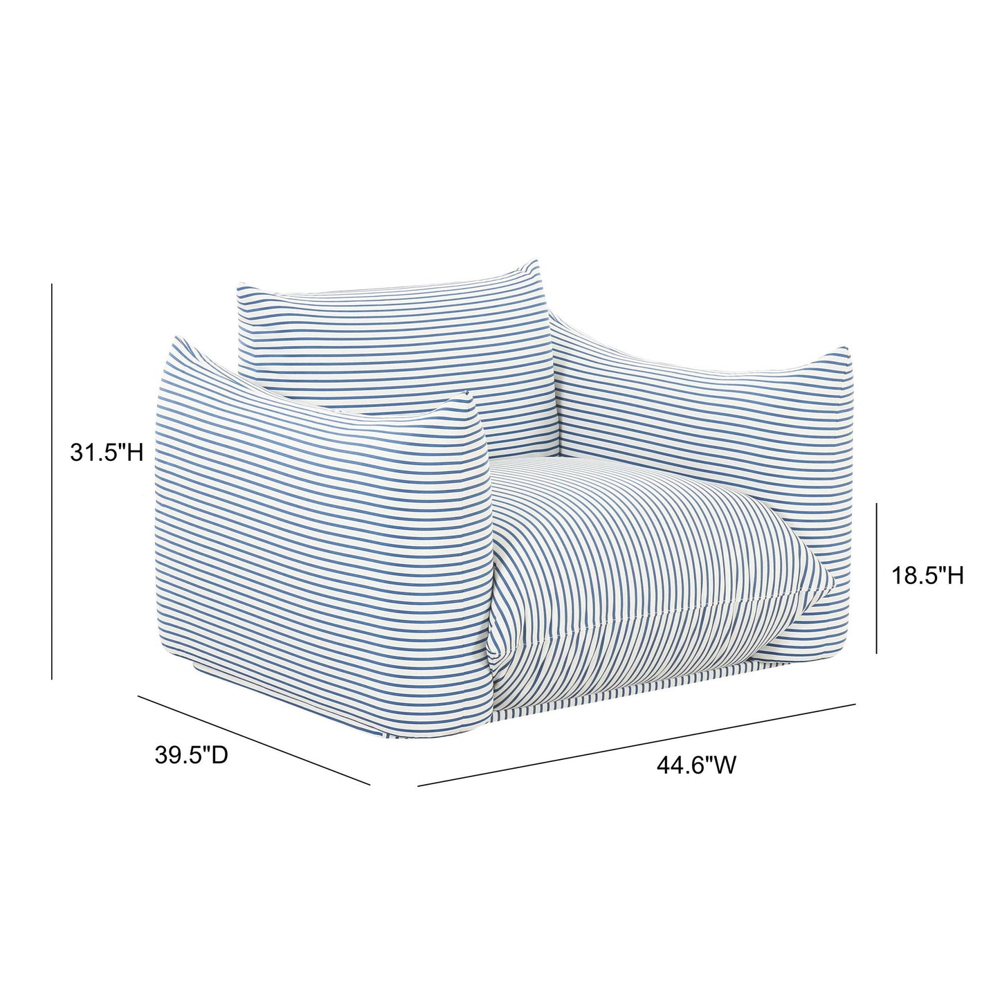 Saint Tropez - Stuffed Outdoor Armchair