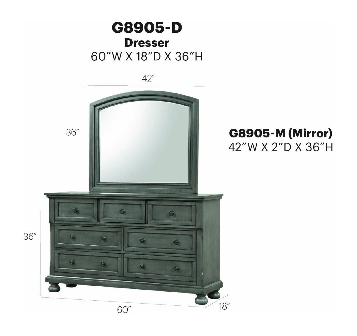 Glory Furniture - Meade - Dresser