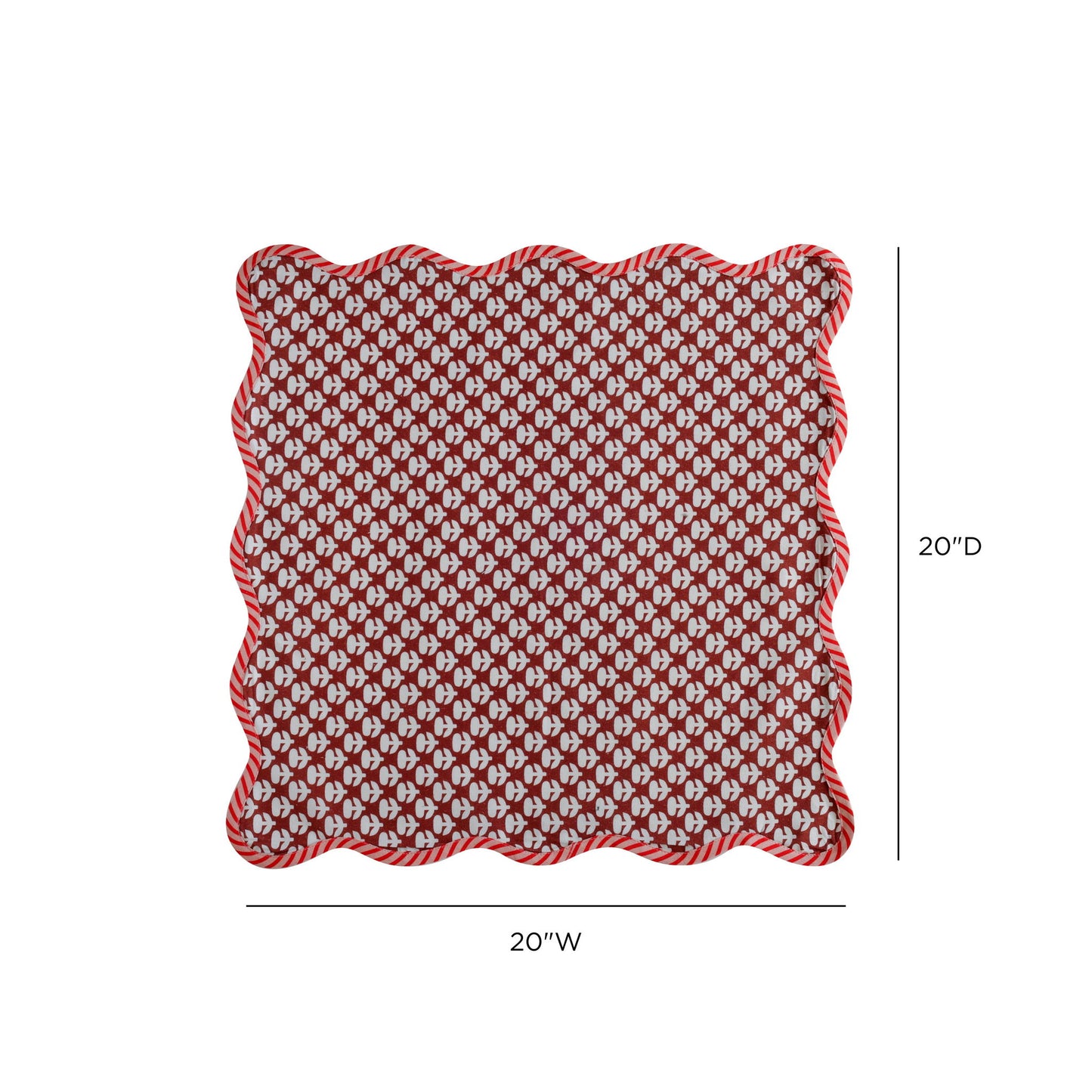Crissy - Cotton Canvas Printed Napkins (Set of 4) - Rust Vintage Floral
