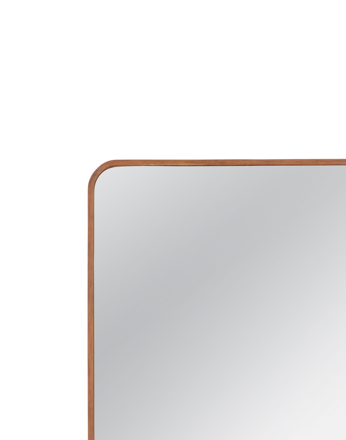 Heather - Rectangle Wall Mirror - Light Brown