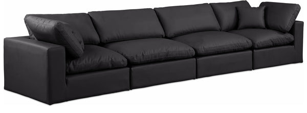 Comfy - Faux Leather Modular Sofa 4 Seats