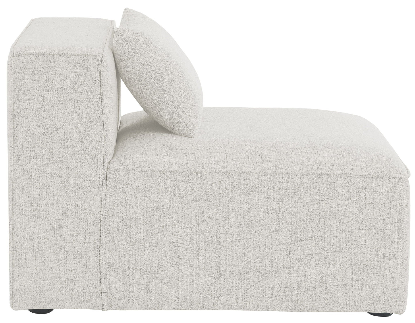 Cube - Linen Armless Chair