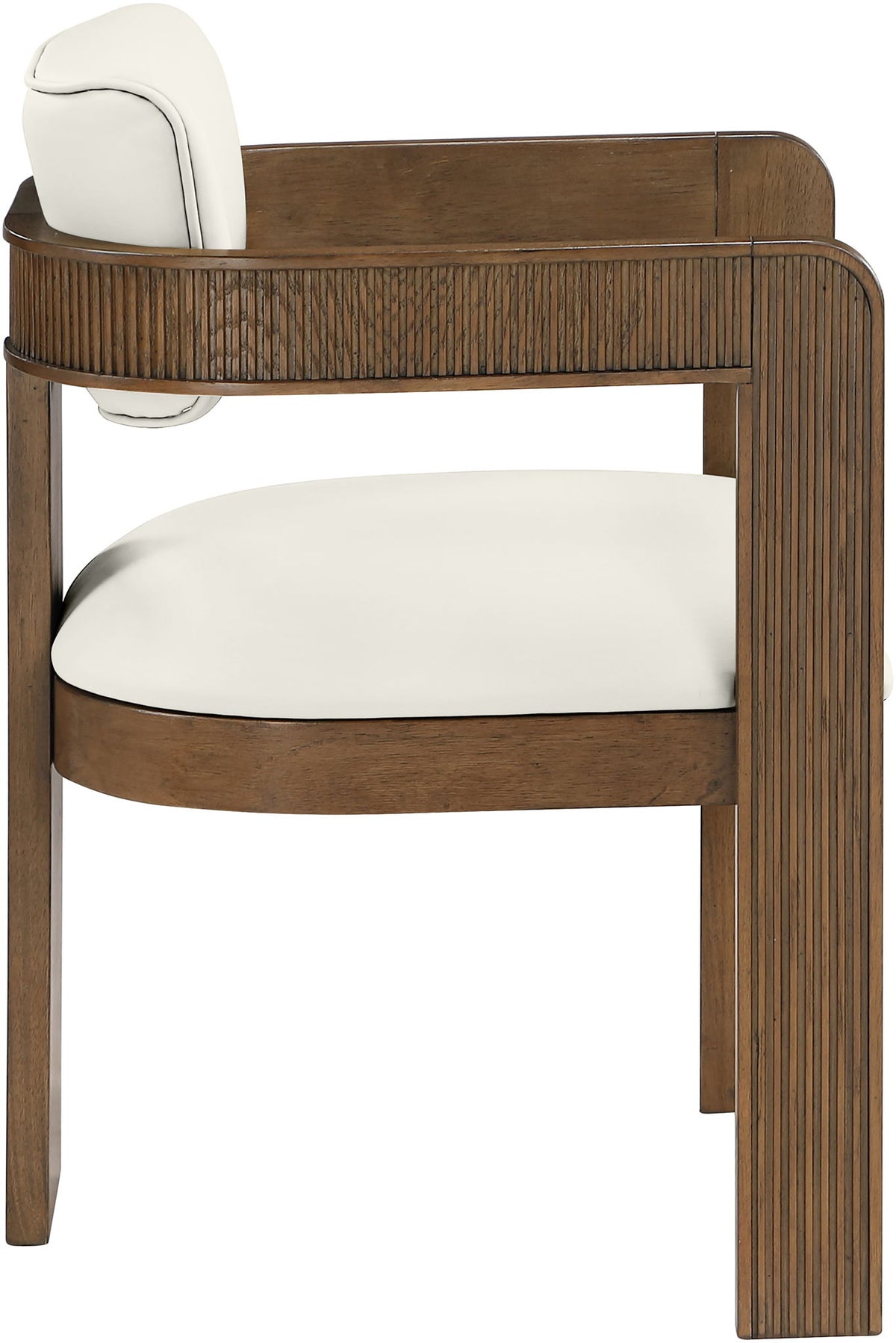 Sacha - Vegan Leather Upholstered Dining Chair With Brown Base (Set of 2)