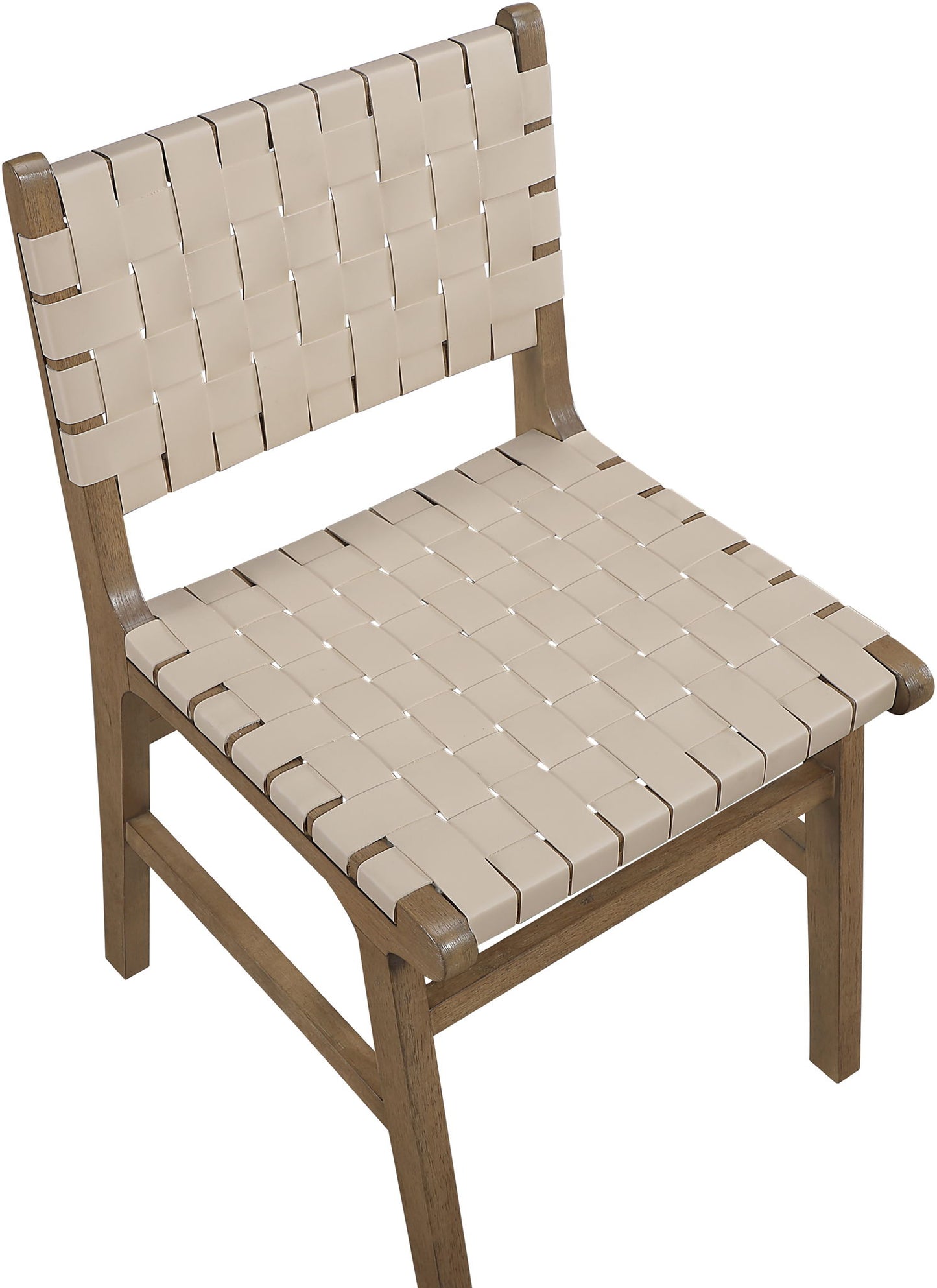 Entwine - Vegan Leather Upholstered Dining Chair - Painted Brown