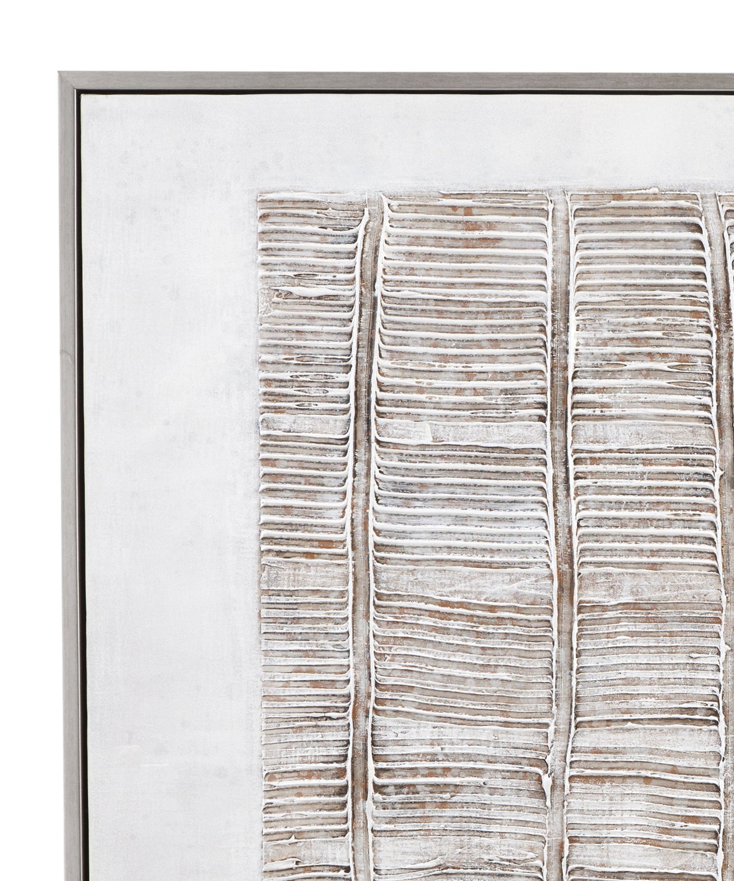 Counted Days Framed Canvas - Beige / White