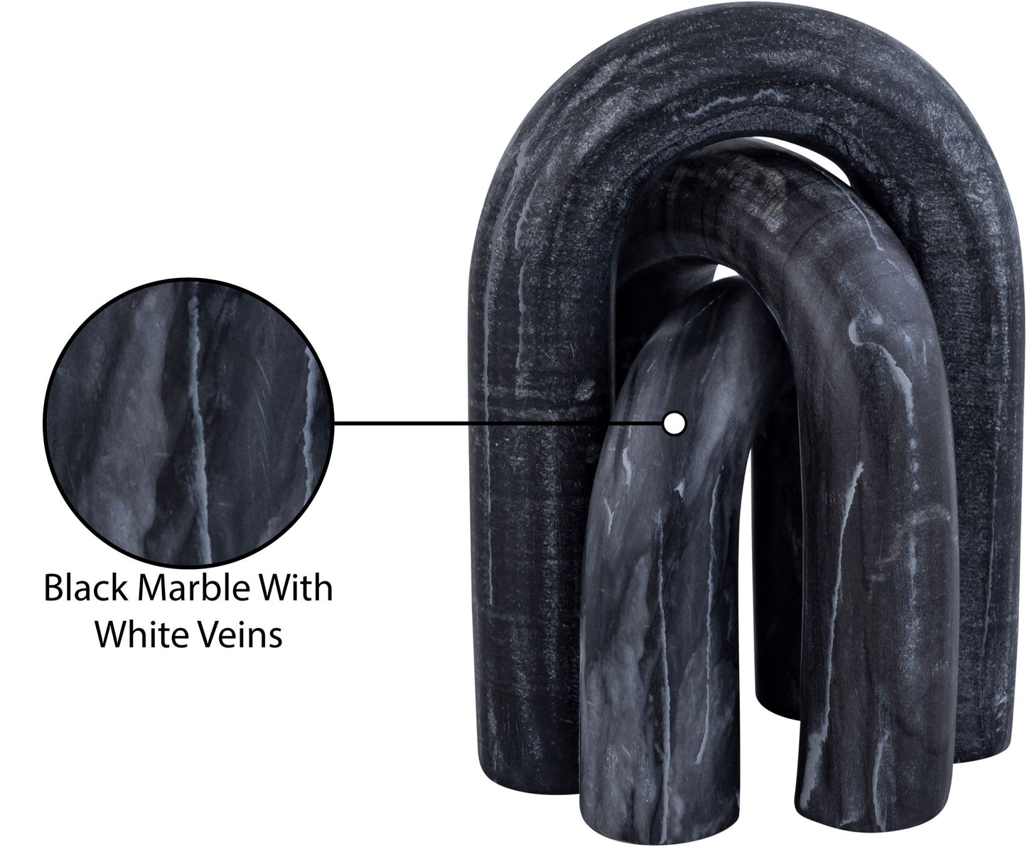Arco - 3 Piece Marble Decorative Object