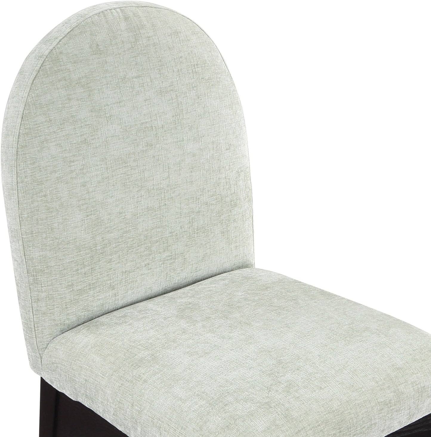 Waldorf - Chenille Dining Side Chair With Black Legs