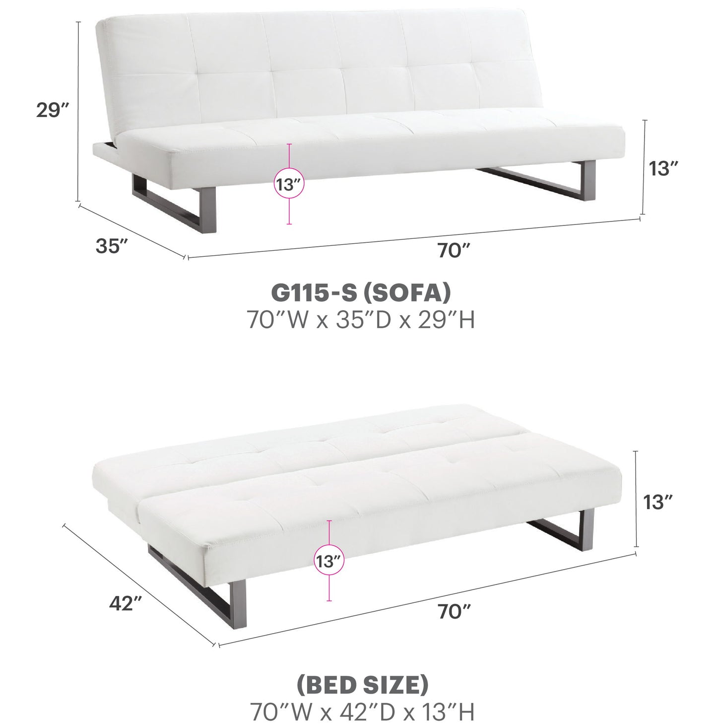 Glory Furniture - Chroma - Sofa Bed