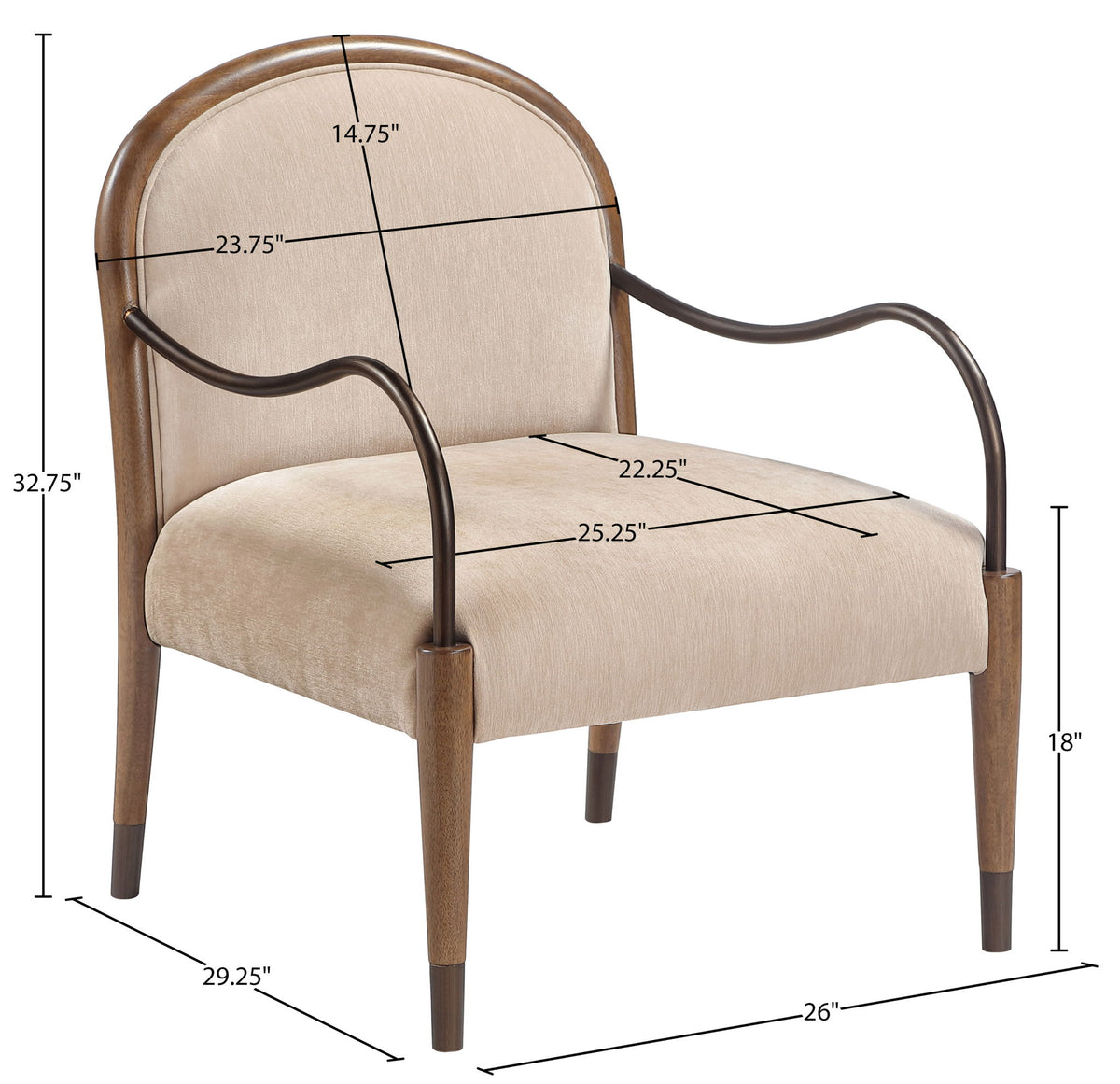 Cambria - Fabric Upholstered Accent Chair