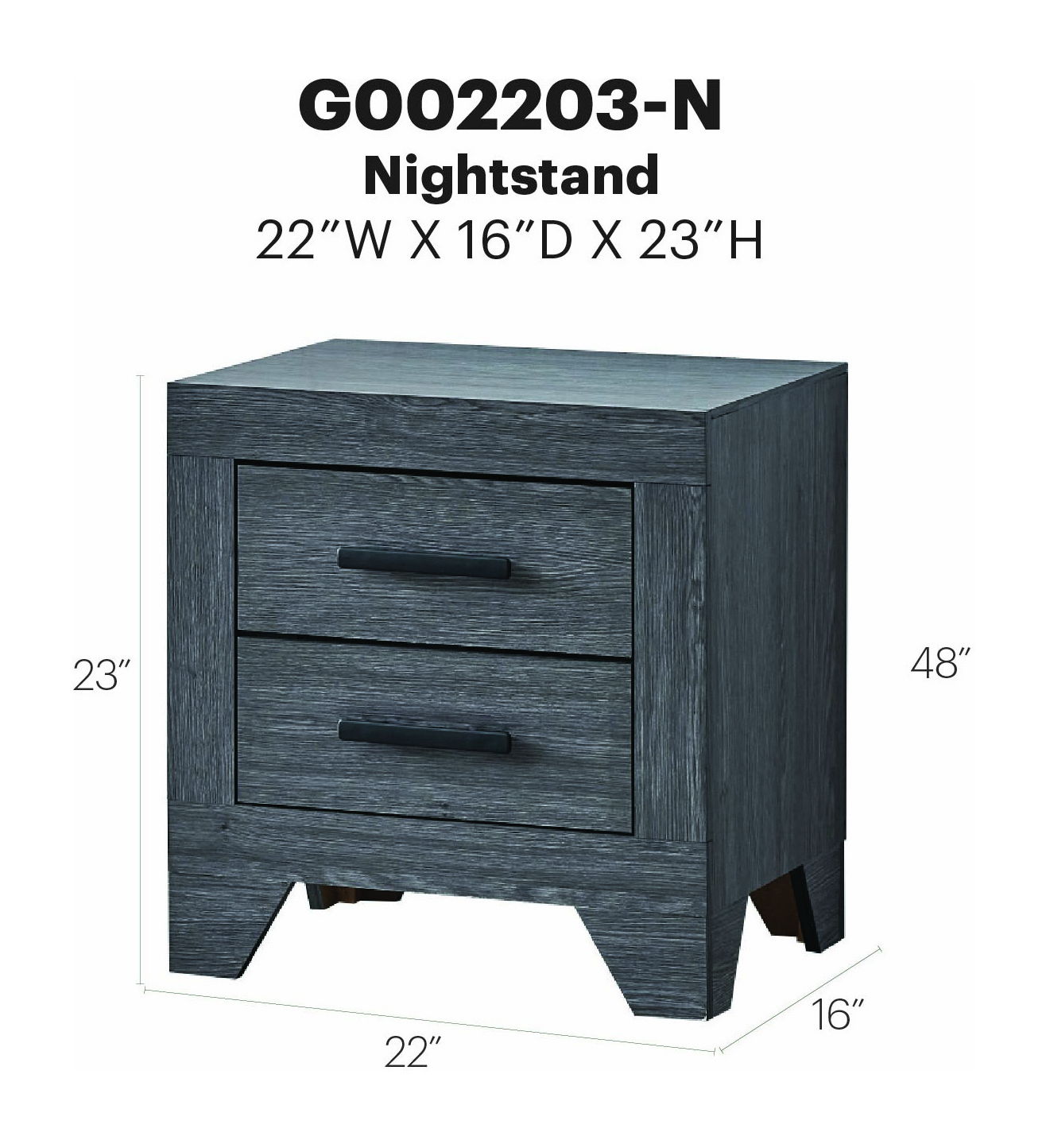 Glory Furniture - Plano - Nightstand