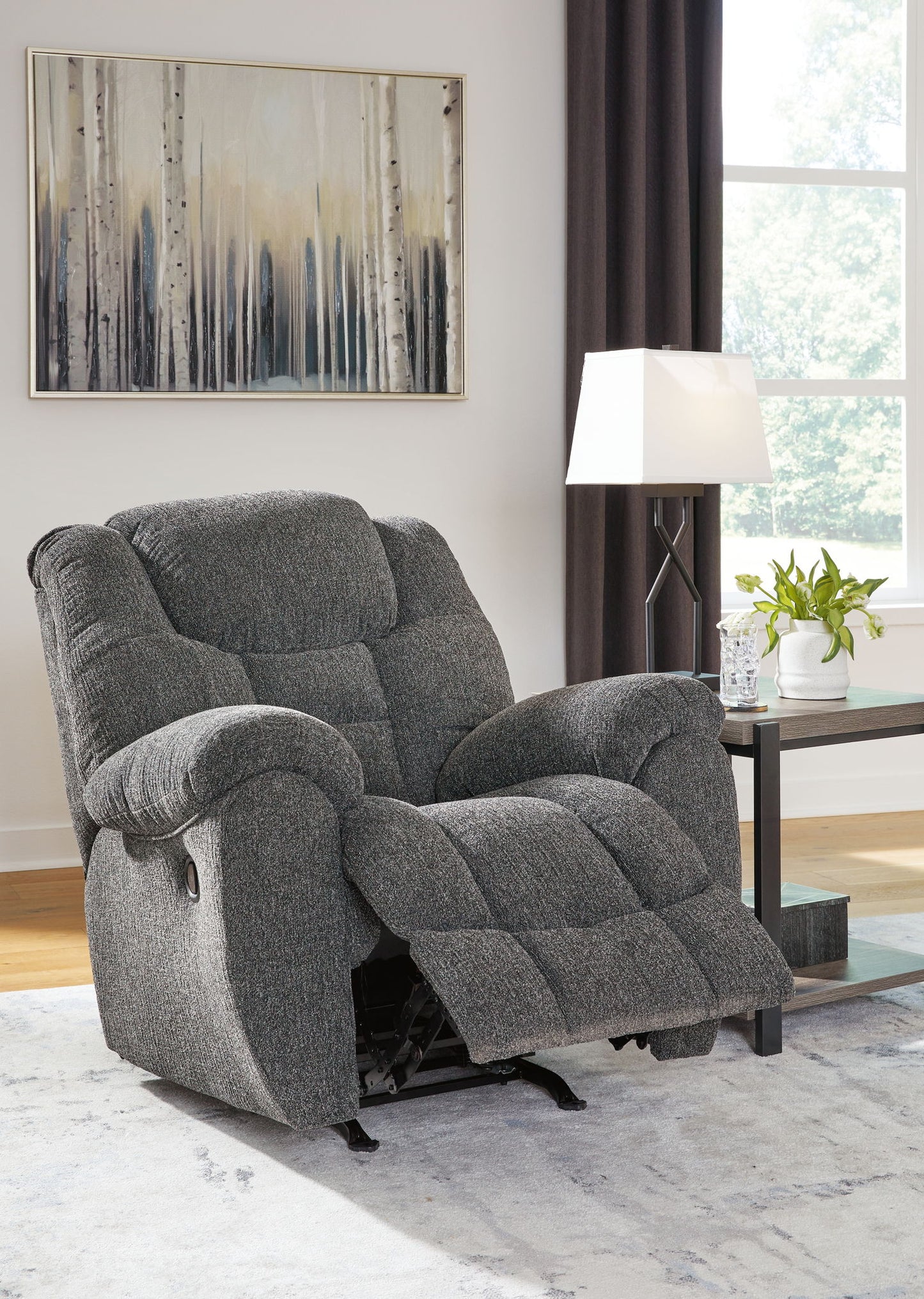 Foreside - Rocker Recliner - Charcoal