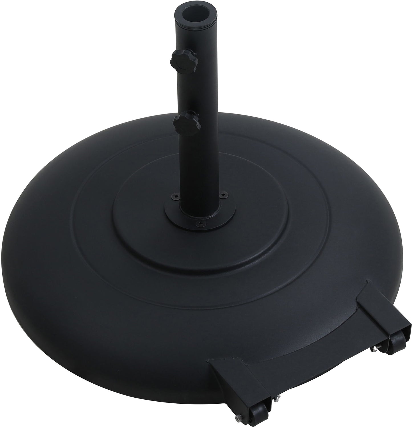 Fiji - Aluminum Patio Umbrella With Round Black Base