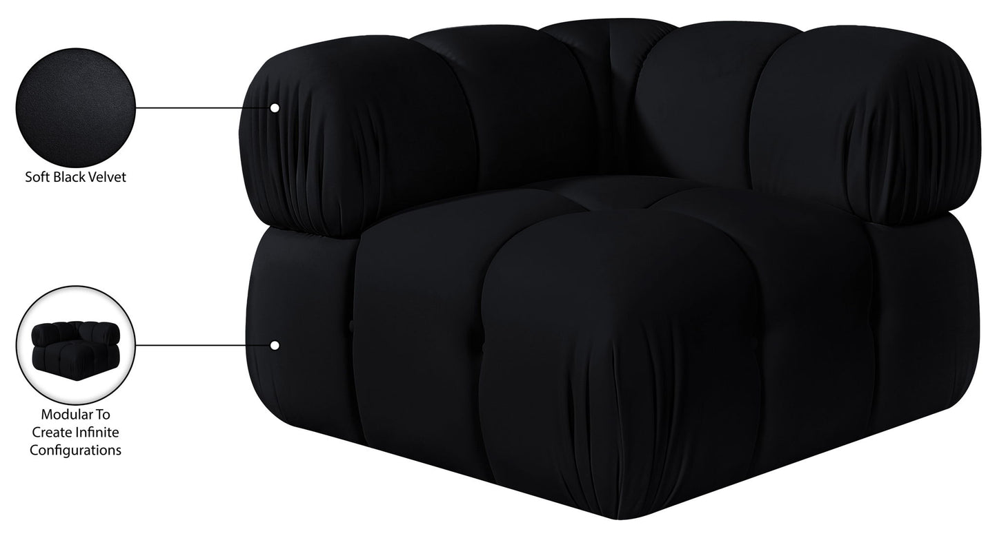 Orin - Velvet Performance Fabric Upholstered Modular Corner Chair
