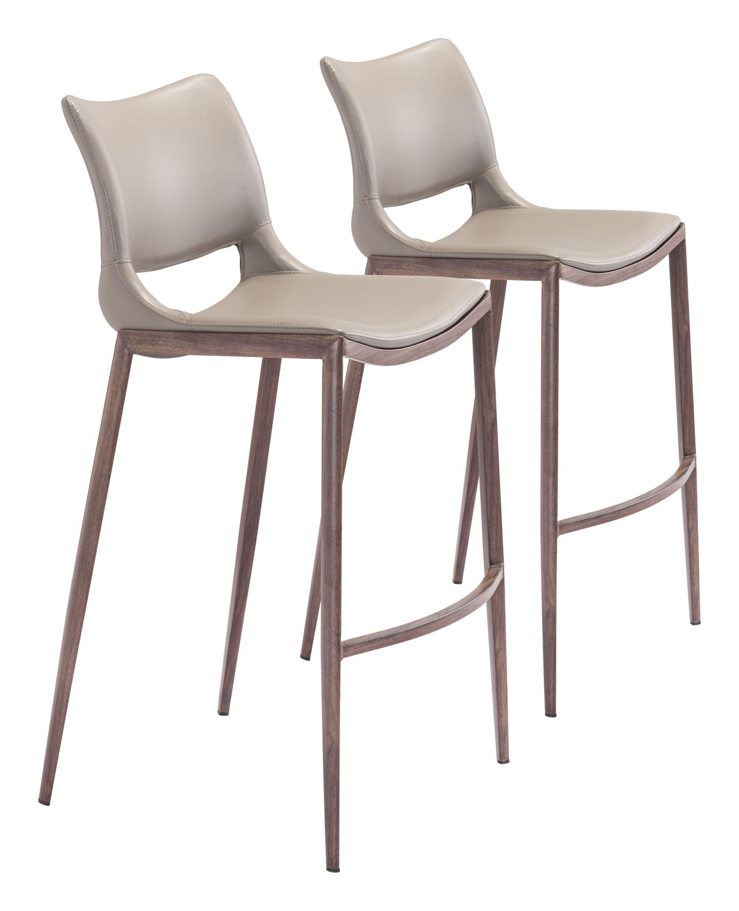 Ace - Bar Chair With Walnut Legs (Set of 2)