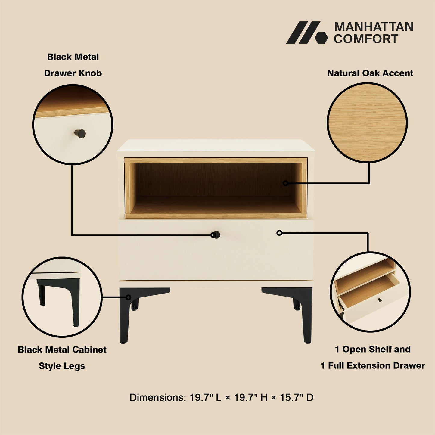 Manhattan Amara - Nightstand
