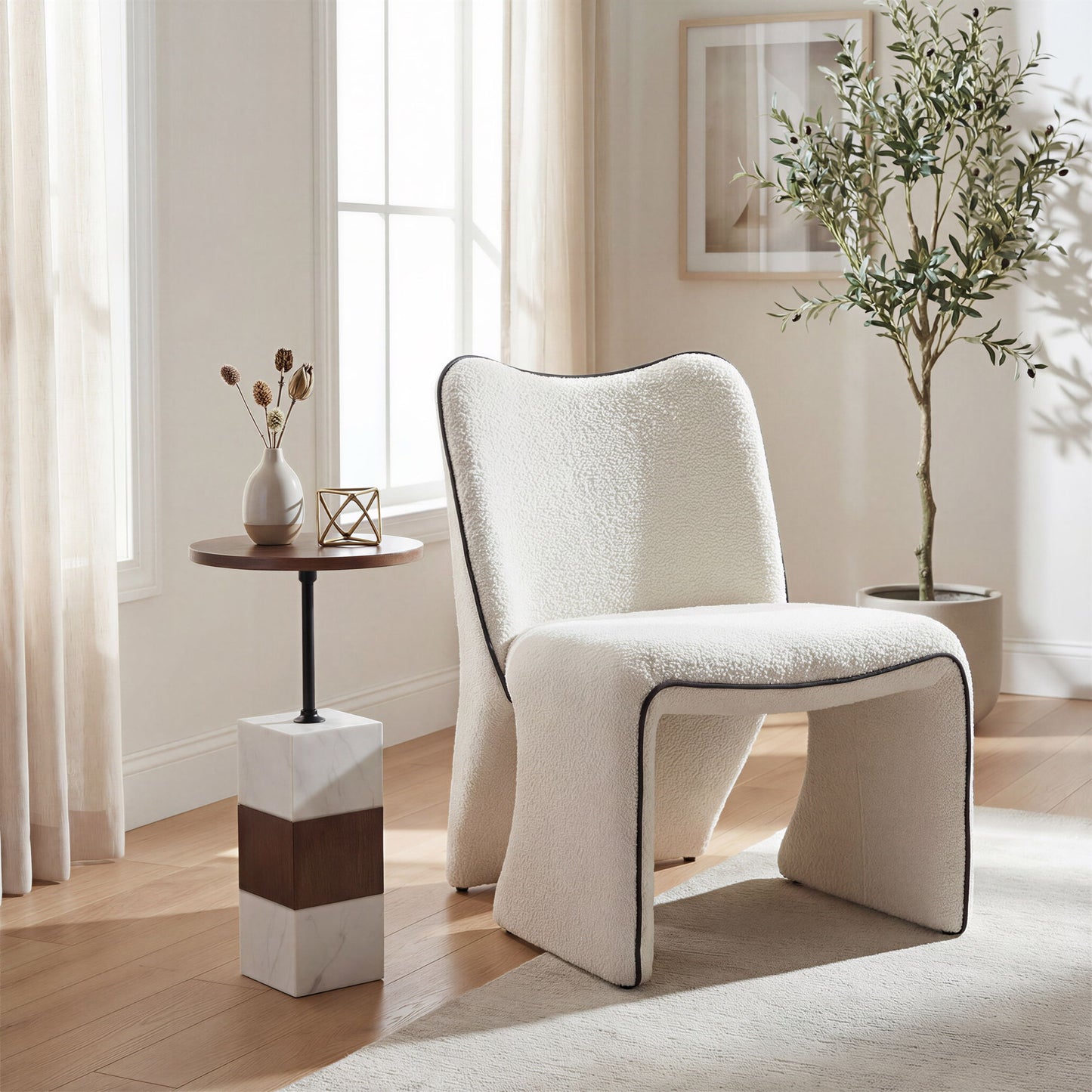 Novo - Accent Chair - Ivory