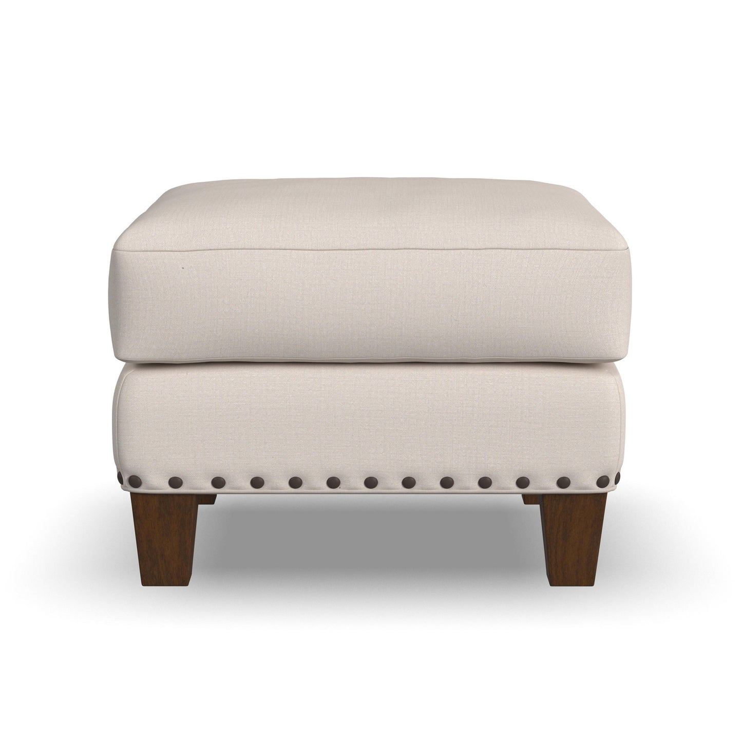 Gianna - Fabric Ottoman With Nailhead Trim