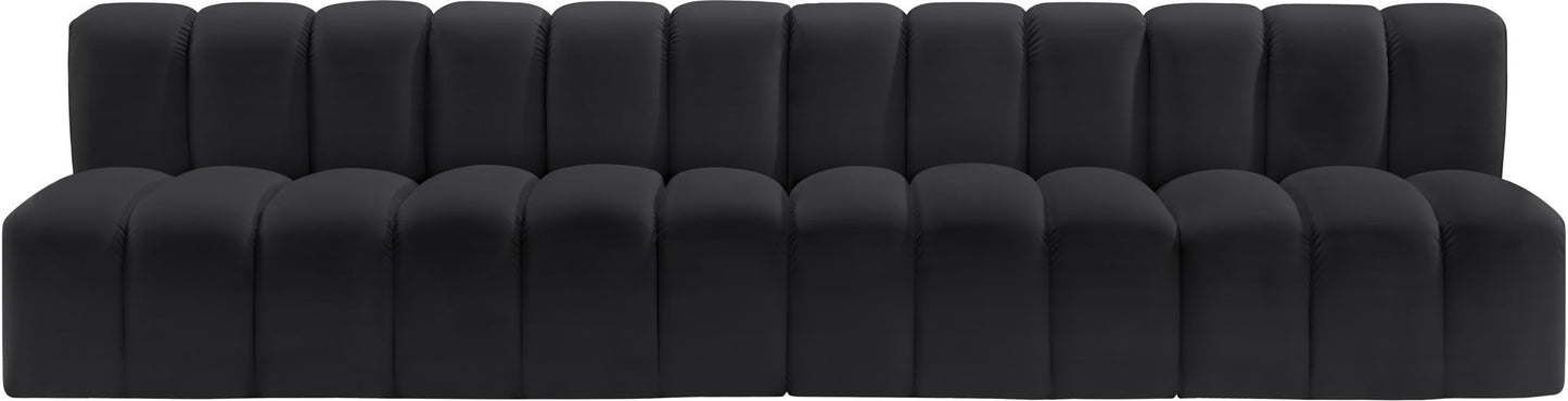 Arc - Faux Leather 4 Seats Modular Sofa