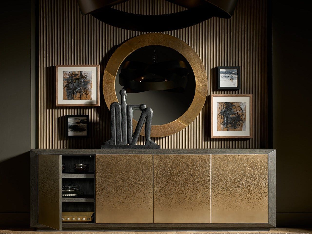 Modern - Nova Credenza - Bronze / Dark Brown