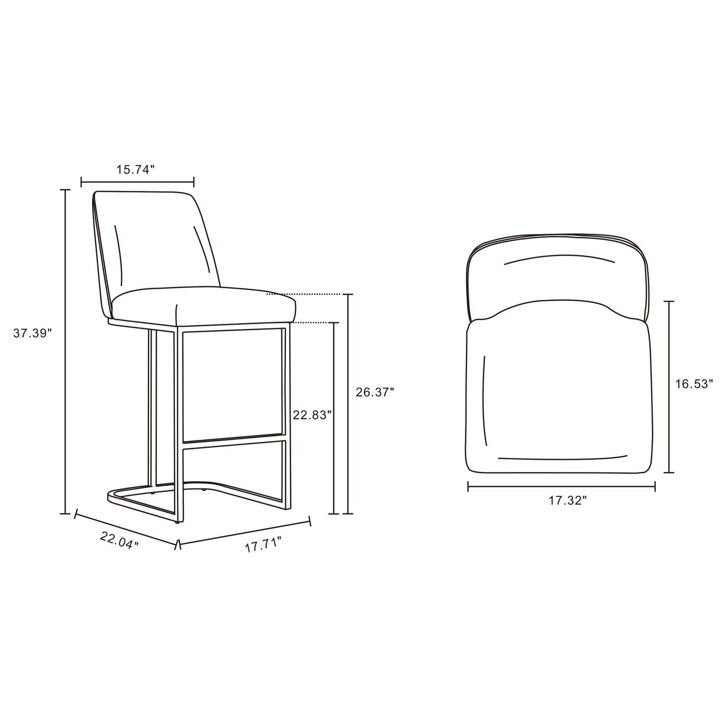 Manhattan Serena - Counter Stool