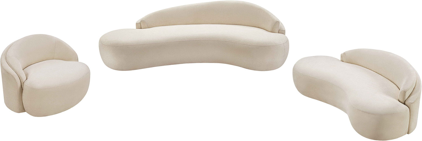 Caspian - Chenille Fabric Upholstered Sofa