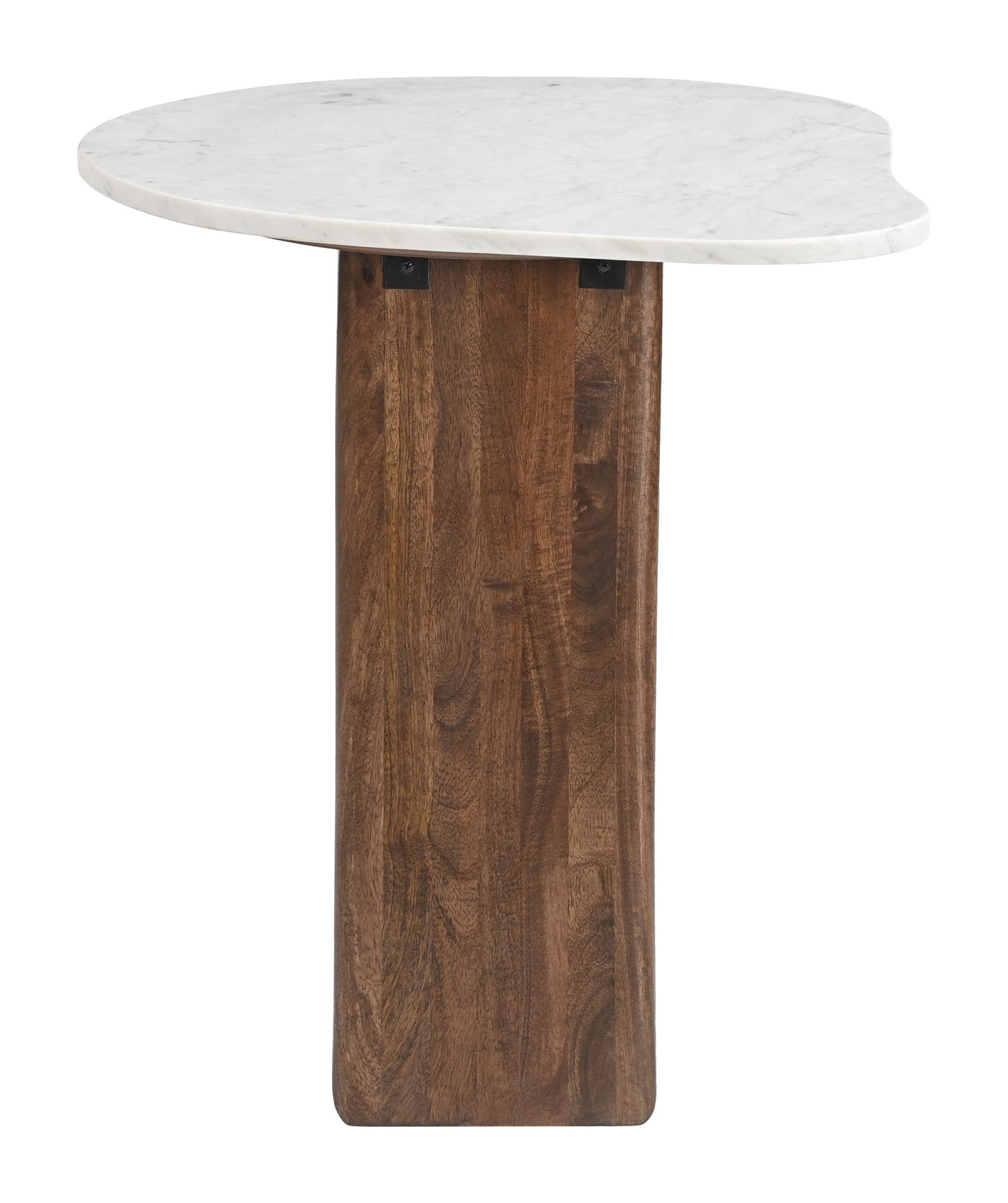 Vara - Side Table - White / Walnut