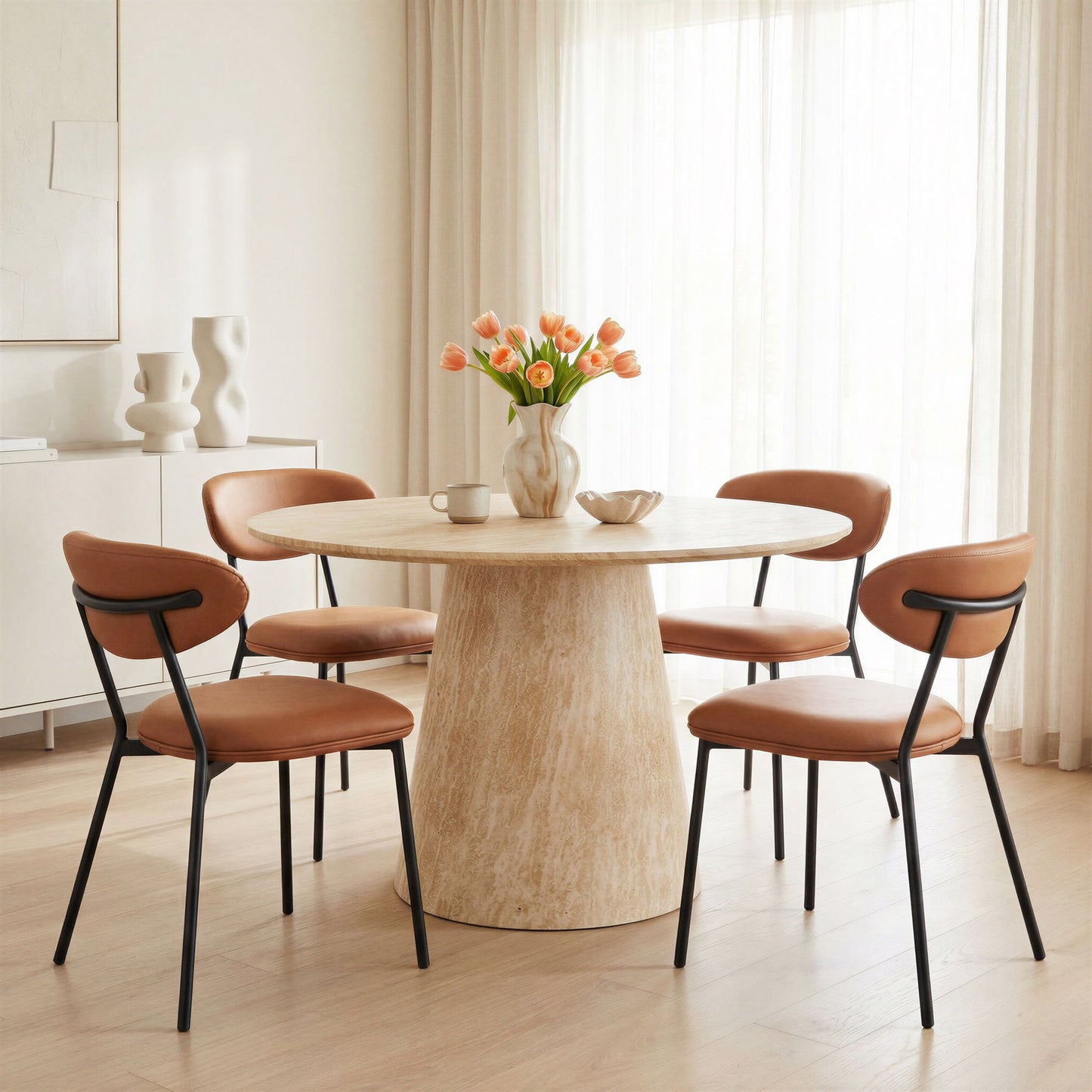 Rorun - Dining Chair (Set of 4) - Brown
