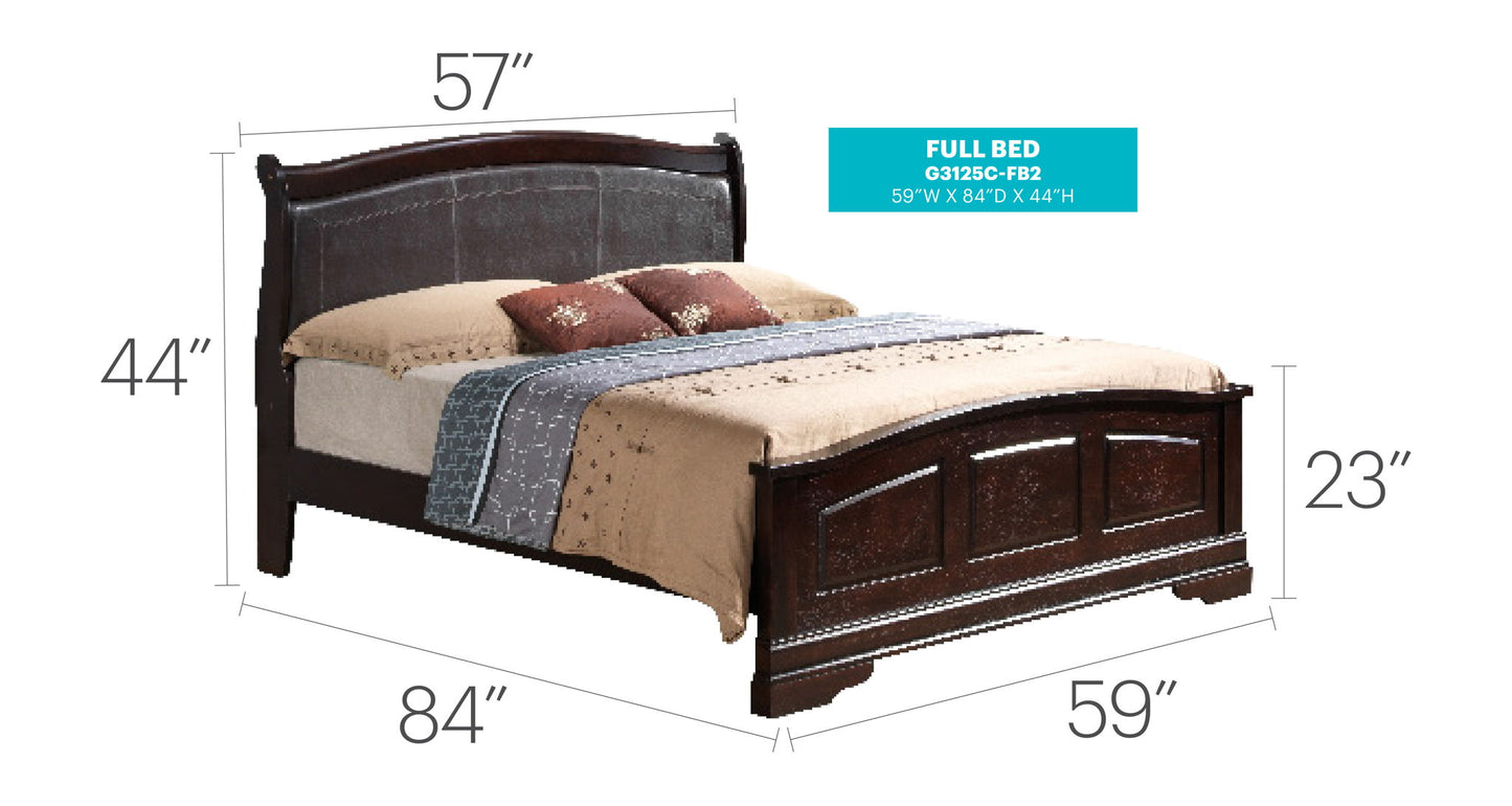 Glory Furniture - Louis Phillipe - Upholstered Bed