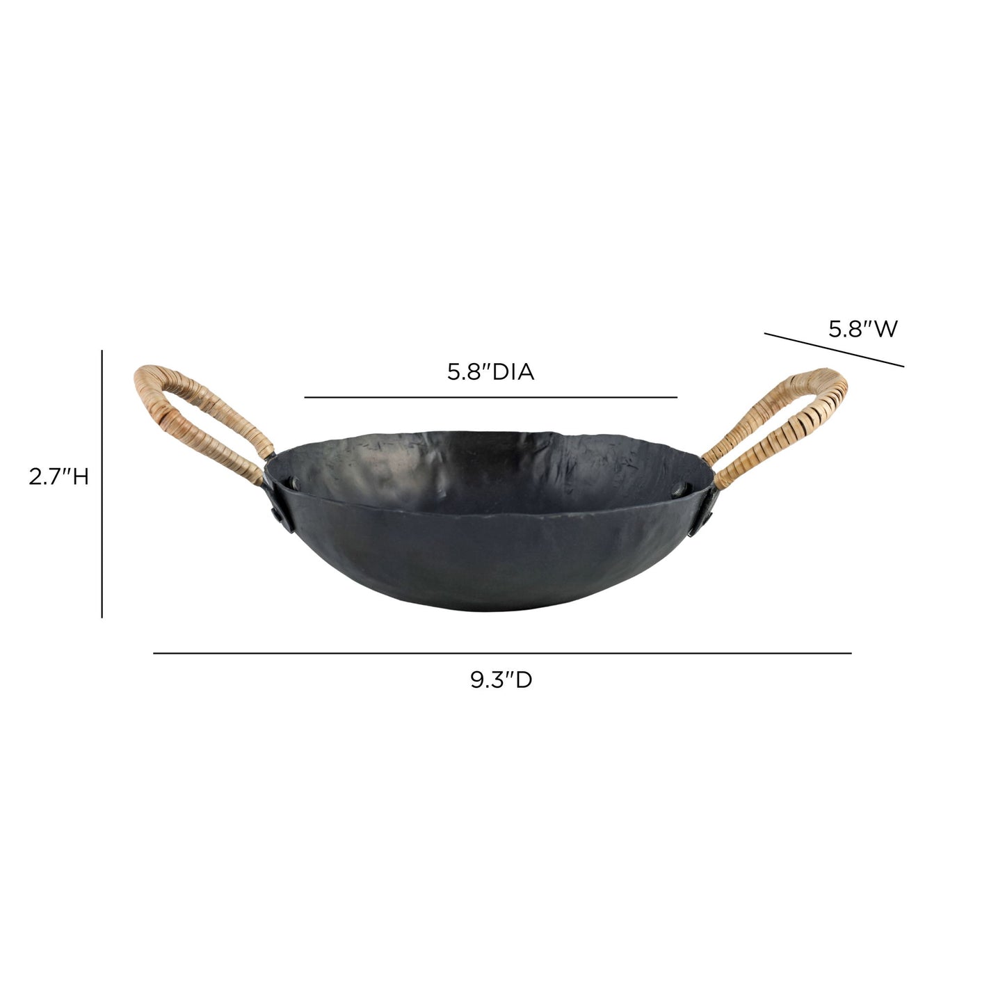 Verma - Hammered Iron Catchall - Black