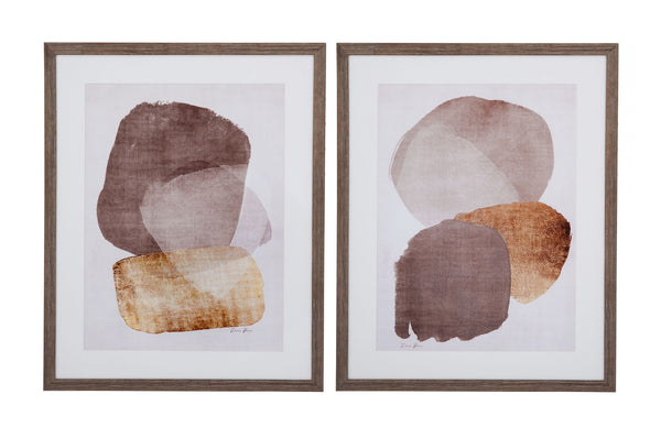 Side Step Wall Decor (Set of 2) - Dark Brown