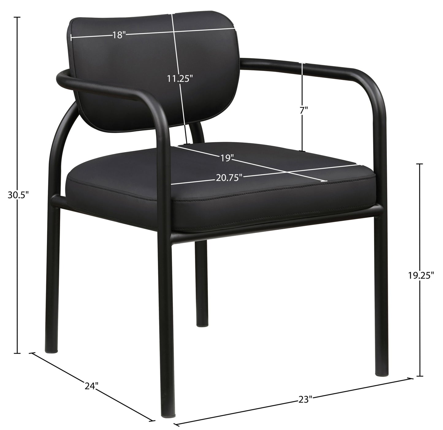 Serava - Vegan Leather Upholstered Dining Chair (Set of 2)