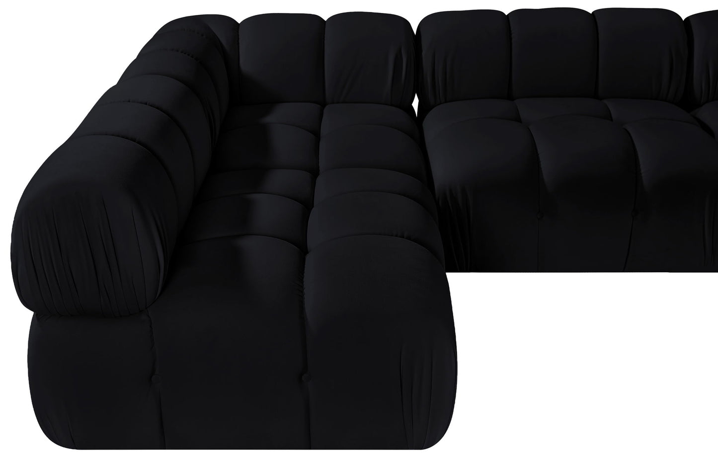 Orin - Velvet 5 Piece Modular Sectional