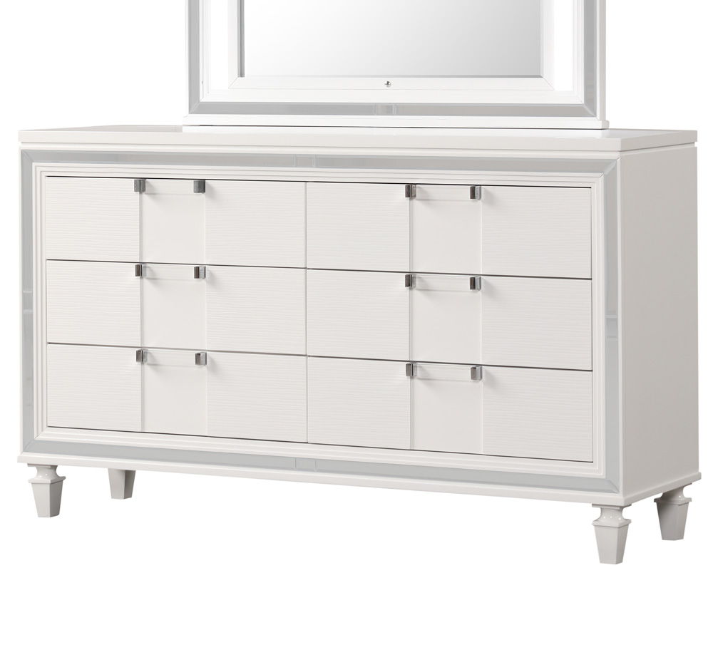 Genoa - Dresser - Sparkling White