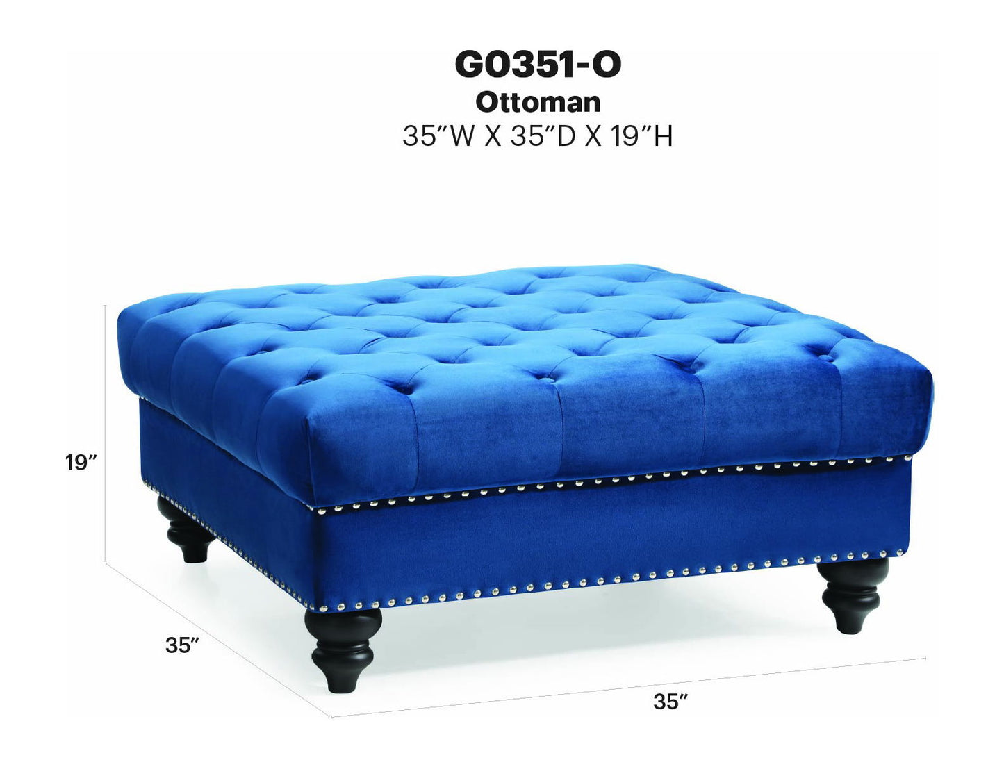 Glory Furniture - Nola - Ottoman