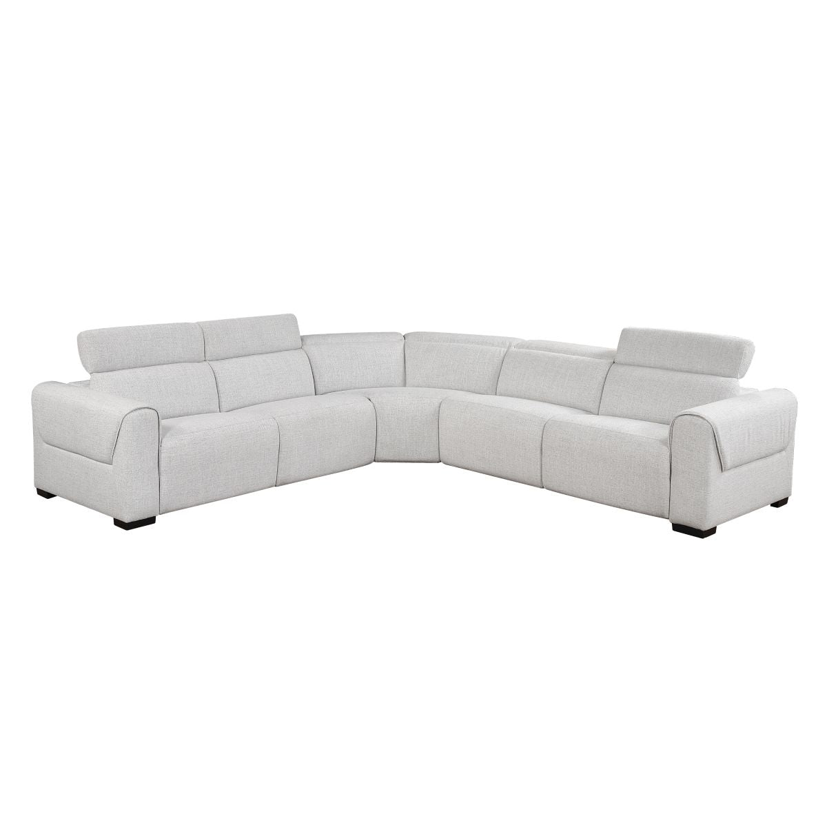 McPherson 5-Piece Modular Power Reclining Sectional with Power Headrests, Charging Ports