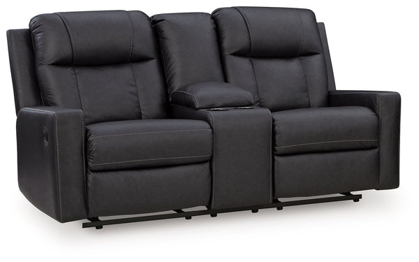 Mackmenville - Double Reclining Loveseat With Console