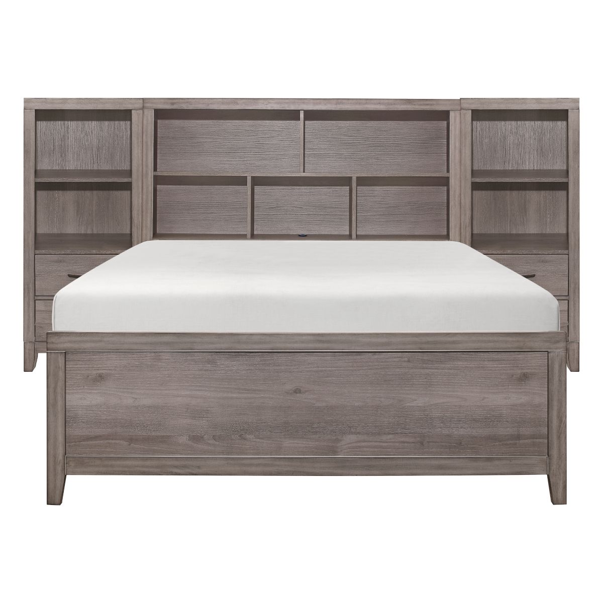 Woodrow 4pc Set Full Wall Bed with Toy Boxes (FB+2PNS+TFT)