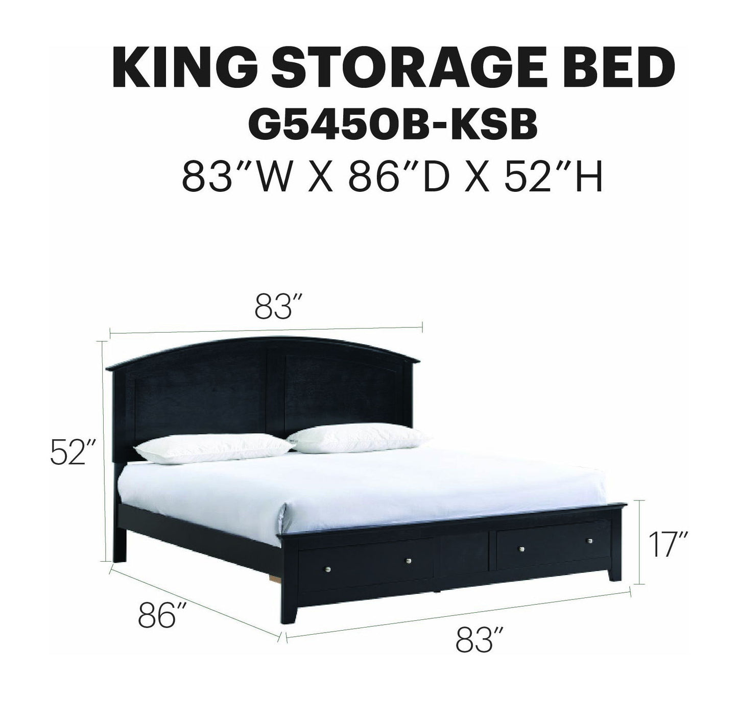 Glory Furniture - Hammond - Storage Bed