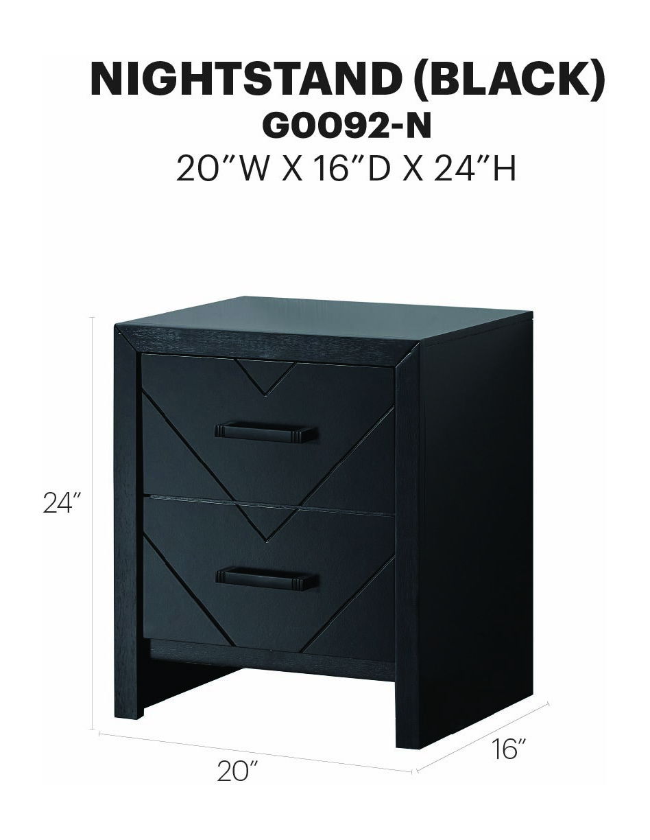 Morris - 2 Drawer Nightstand