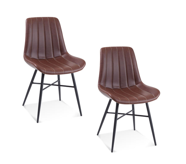 Dylan - Side Chair (Set of 2) - Brown