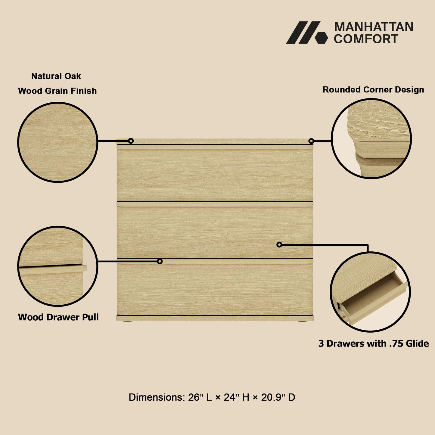 Manhattan Molly - Nightstand