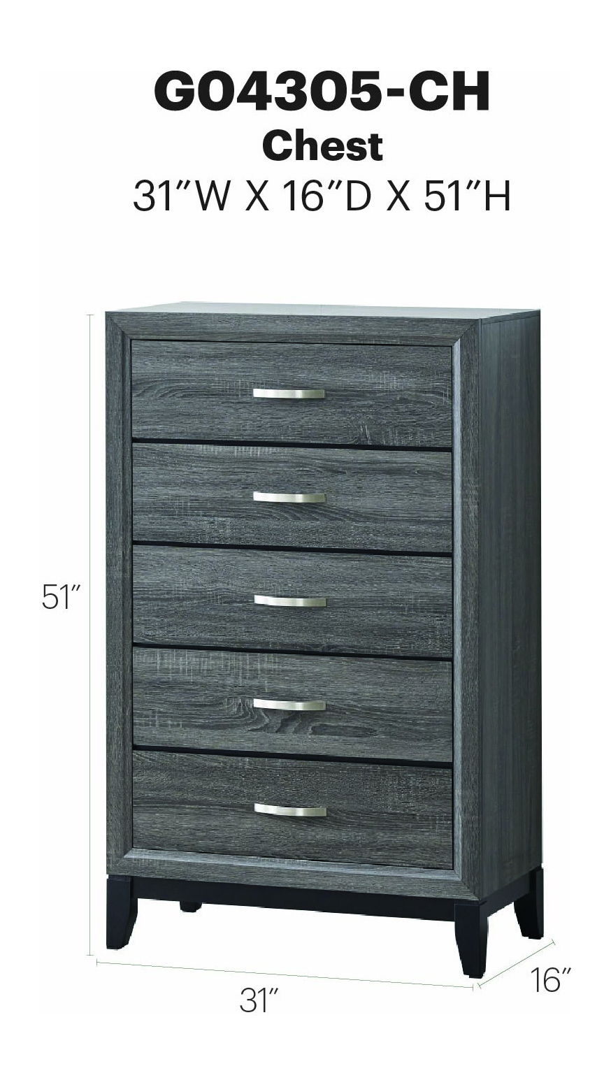 Glory Furniture - Glasgow - Chest
